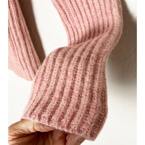 A.P.C. Women's Button Front Heavy Knit Cardigan Sweater Pockets Dusty Pink NWOT - Picture 3 of 8